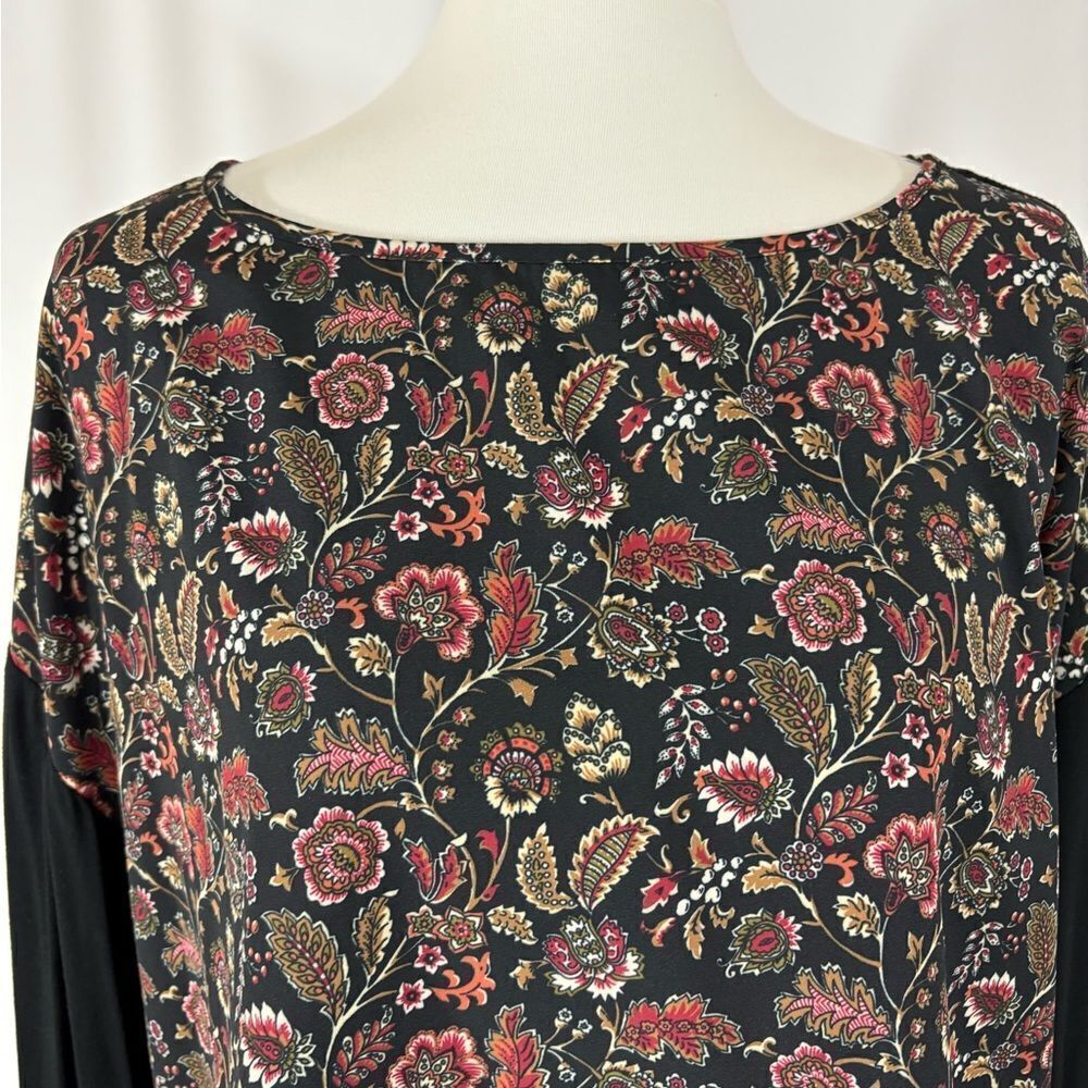 C Wonder Paisley/Floral Long Sleeve Top